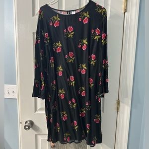 Old Navy Black Floral Dress